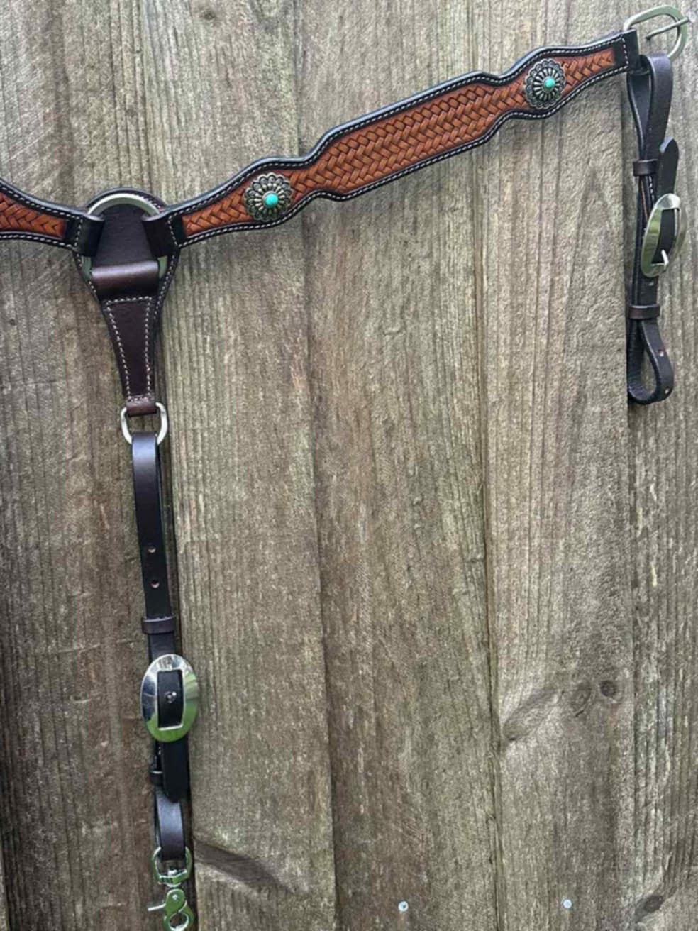 Western Tack Set -  Pony  Leather Bridle/ Breastcollar Set