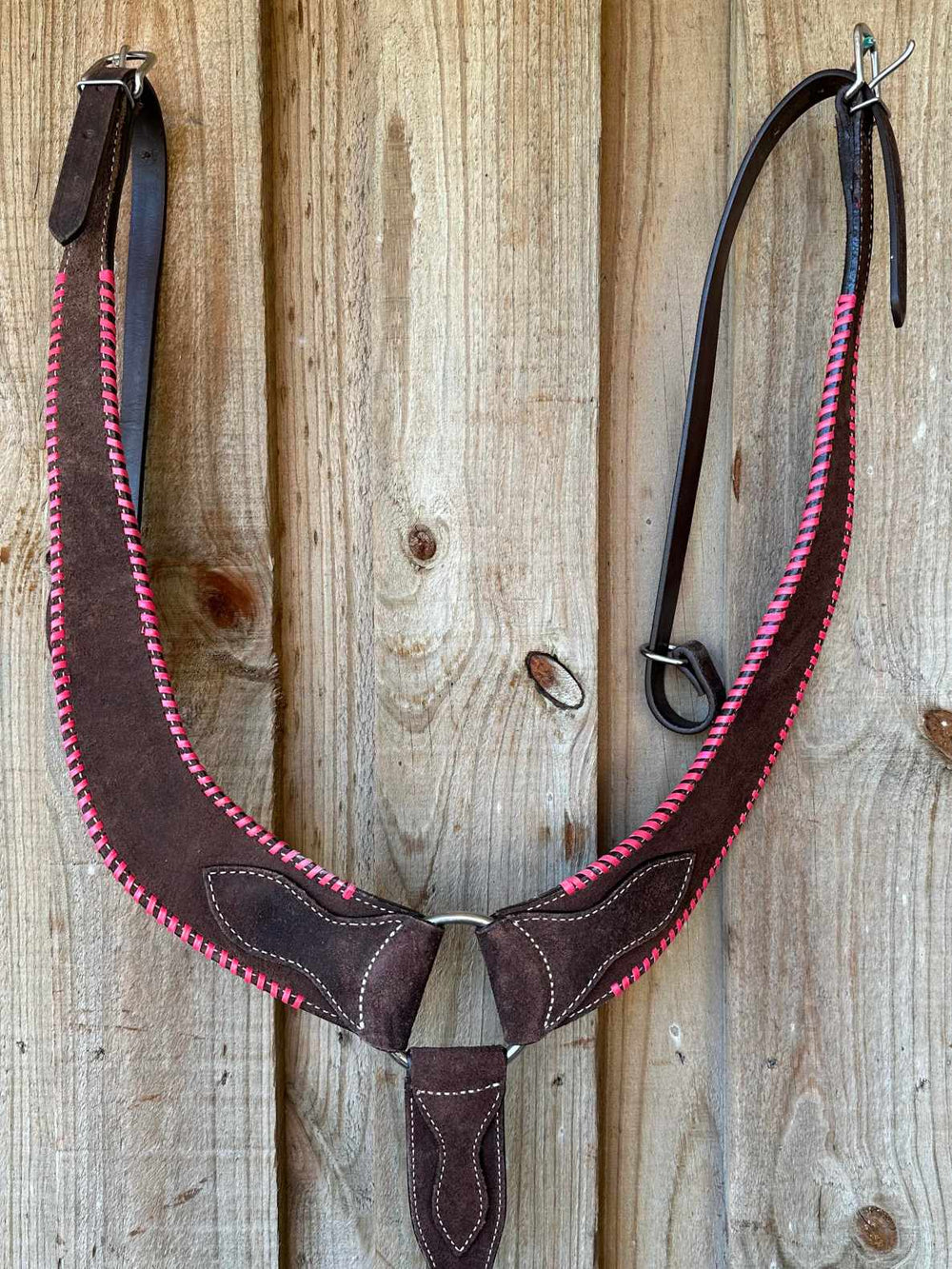 Western Tack Set - Bridle and Breastcollar Pink Laced Tack set