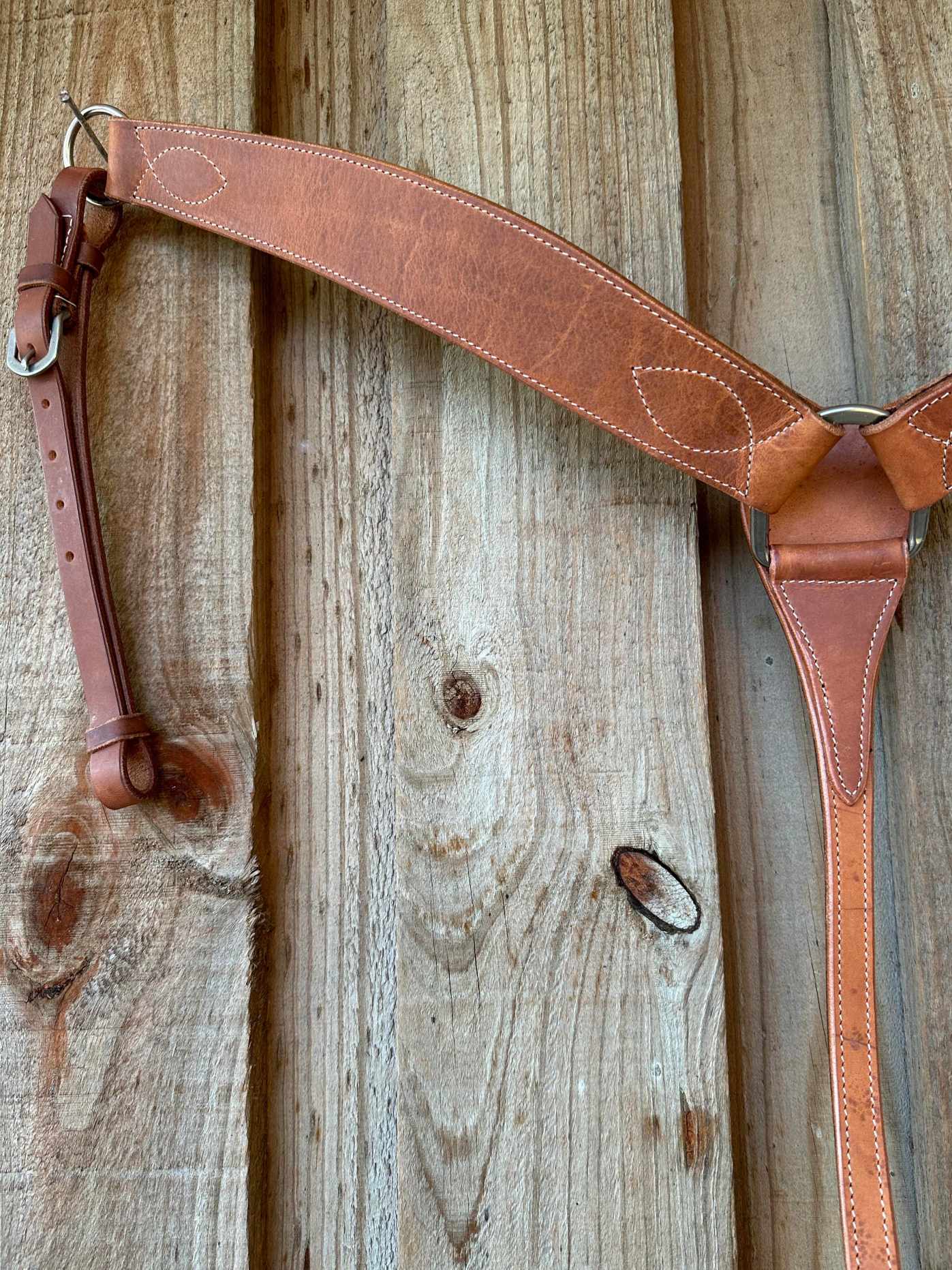 Breastcollar - Harness Oiled leather Ranch breastplate
