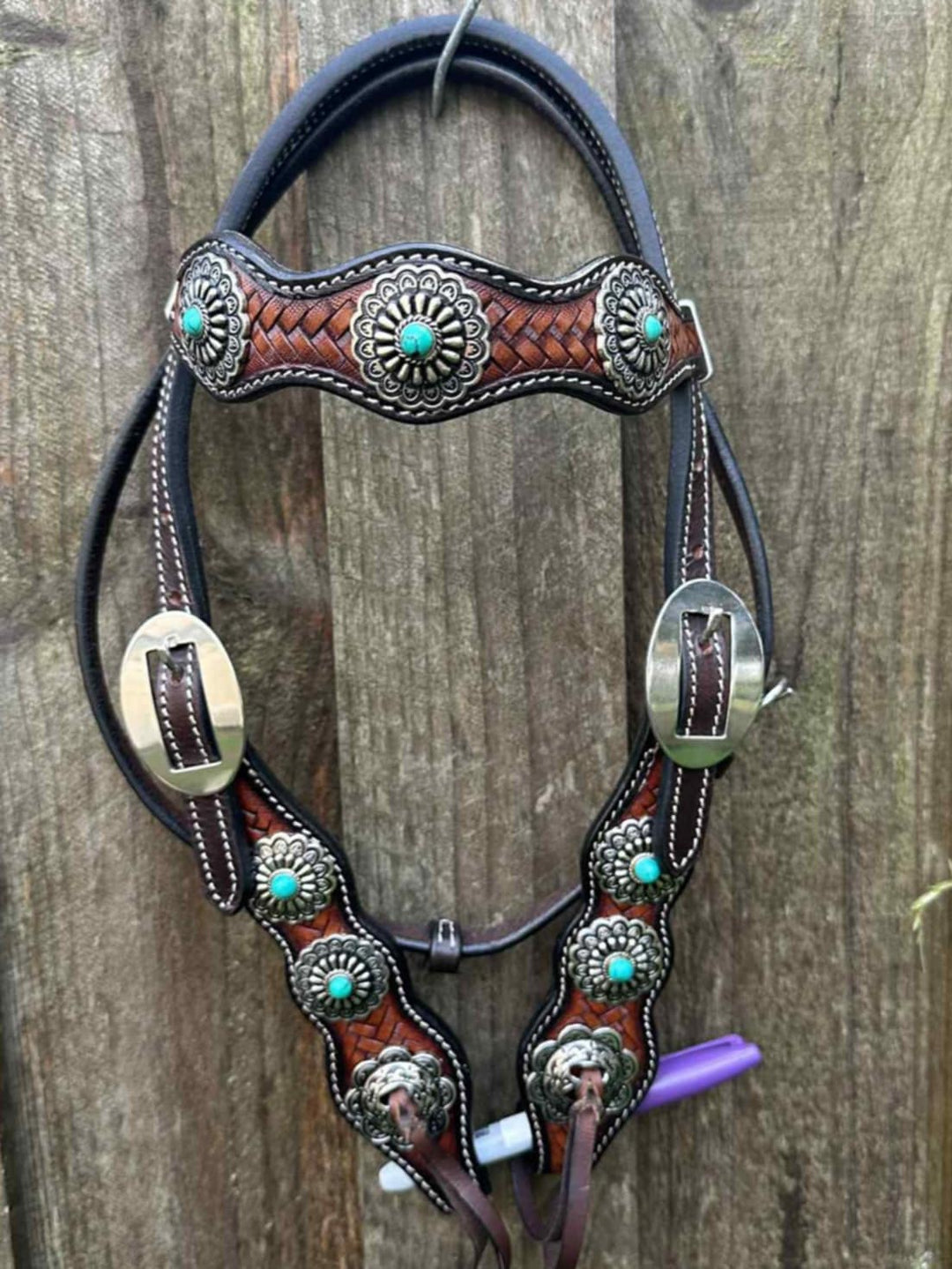 Western Tack Set -  Pony  Leather Bridle/ Breastcollar Set
