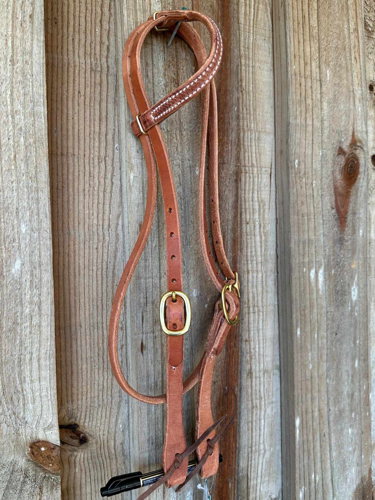 Western Bridle One Ear with Throat Lash Harness Leather USA Made