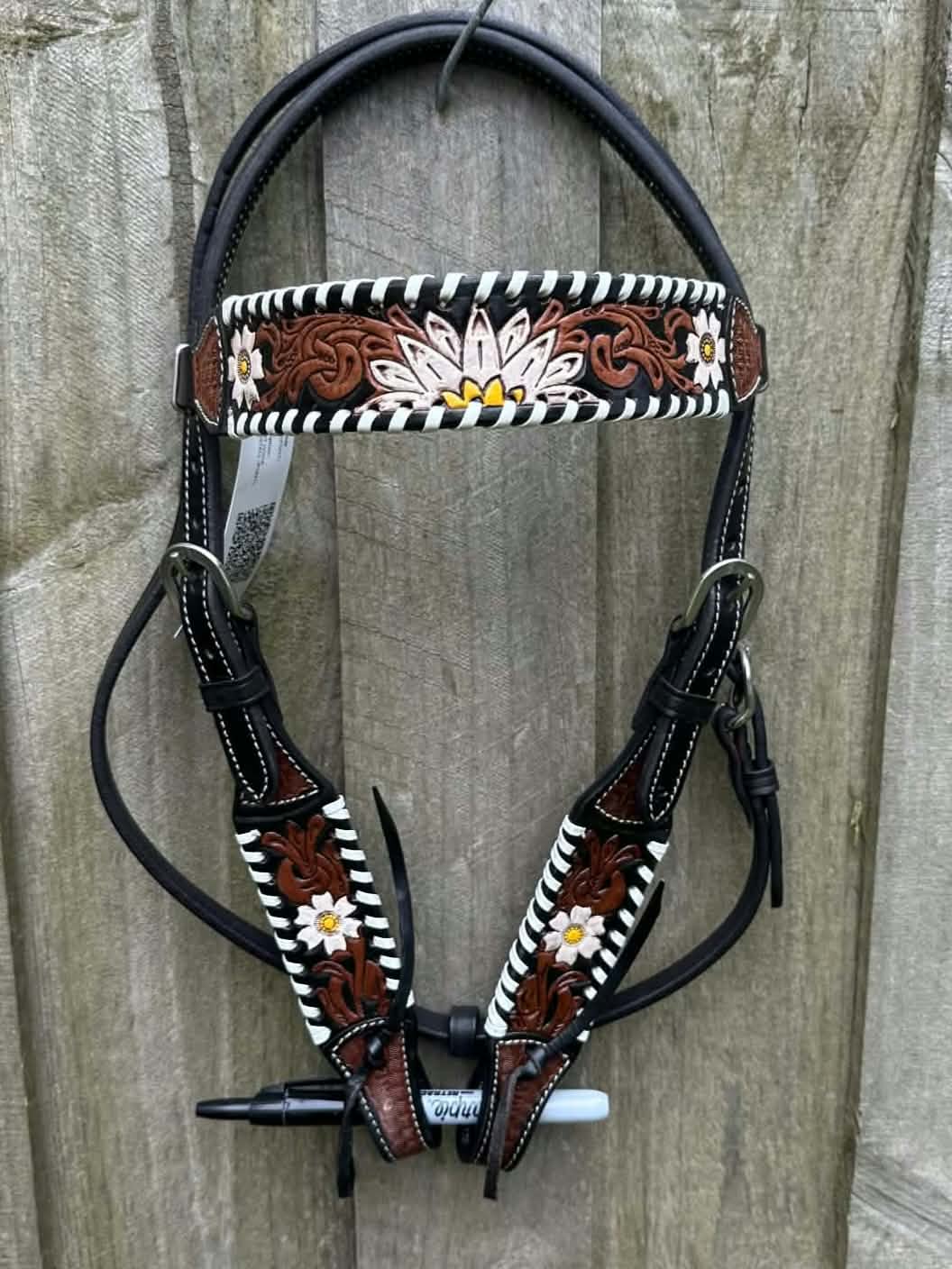 Bridle - Browband  Pony Size Leather Detail