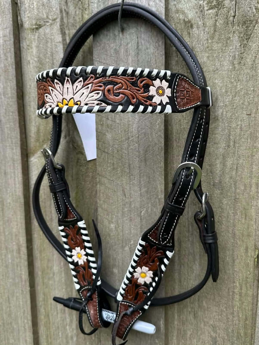 Bridle - Browband  Pony Size Leather Detail