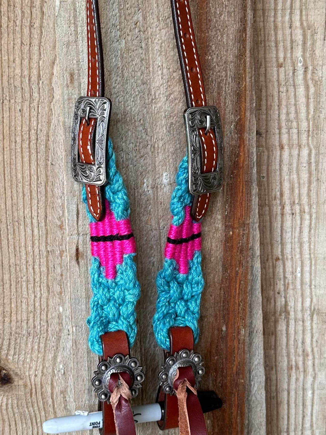Western Tack Set - Mohair One Ear Bridle and Matching Breastplate