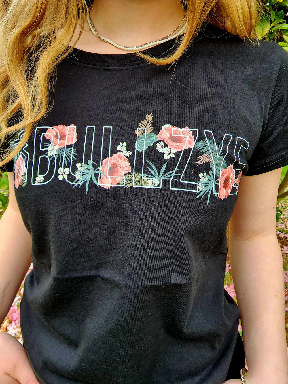 Bullzye Tropics Tee Shirt Black