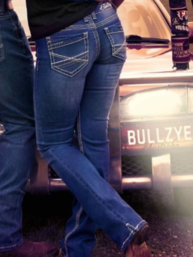 Bullzye Ladies Western Dahlia Stretch Jeans 36" Leg