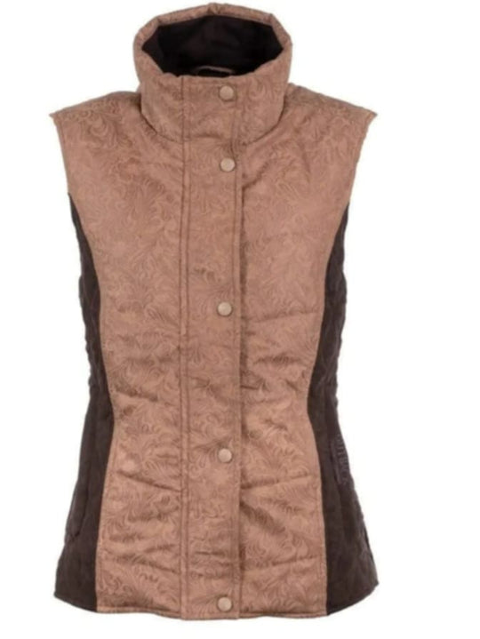 Outback Ladies Burlington Embossed Vest Size Sm