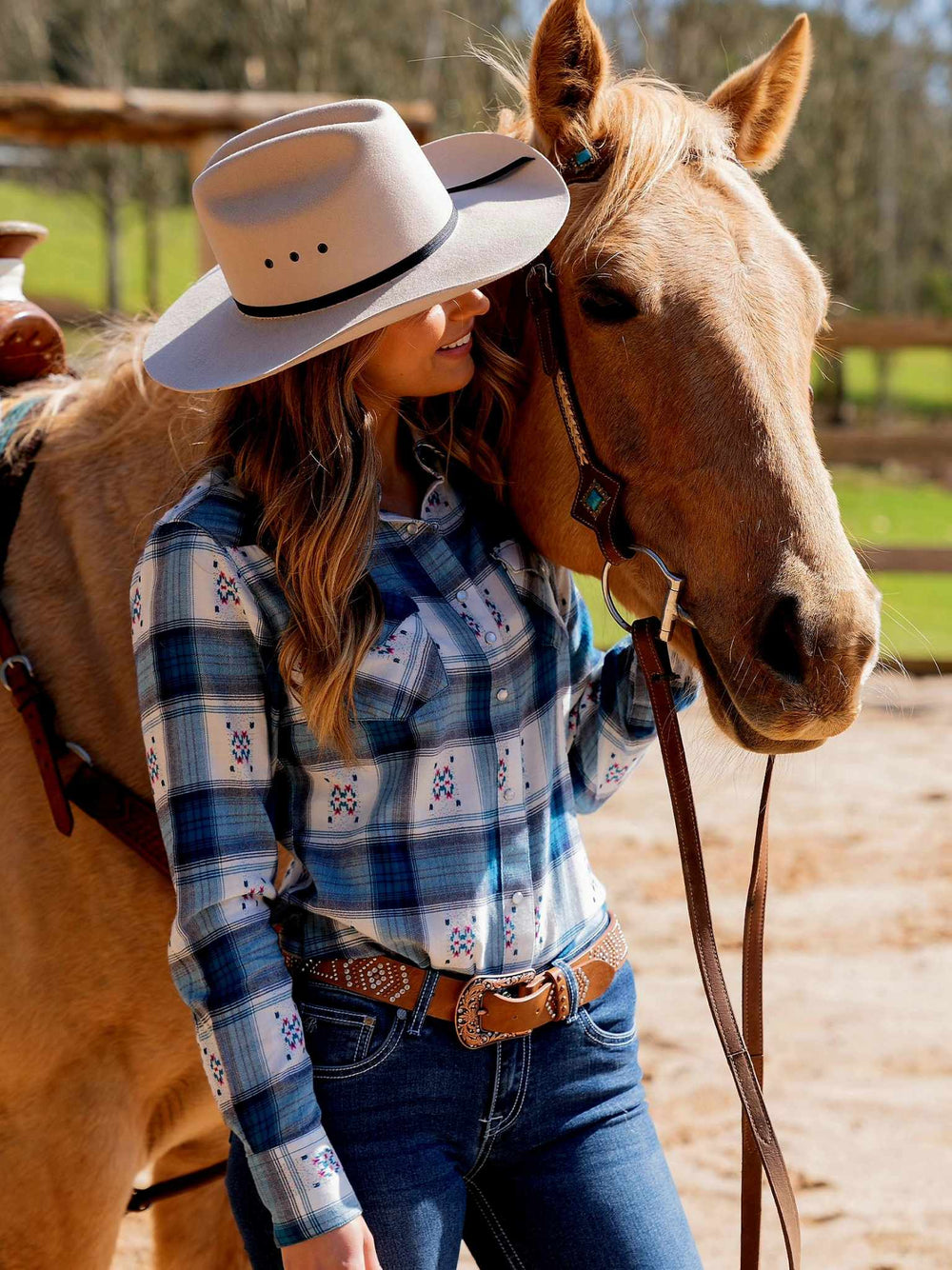 Pure Western Ladies Carita Cotton Shirt Size 10, 14, 20