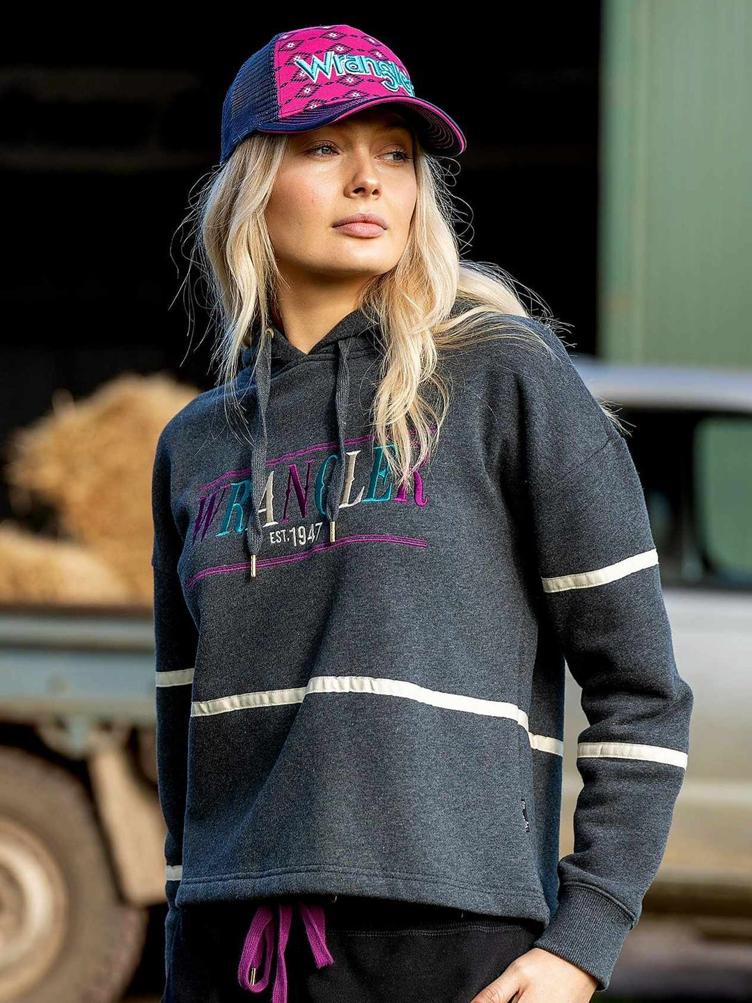 Wrangler Cathie LOGO  Pull Over Hoodie Jumper