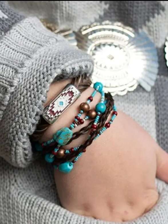 Jewellery - Cheyenne Wrap Genuine Horsehair Western Bracelet