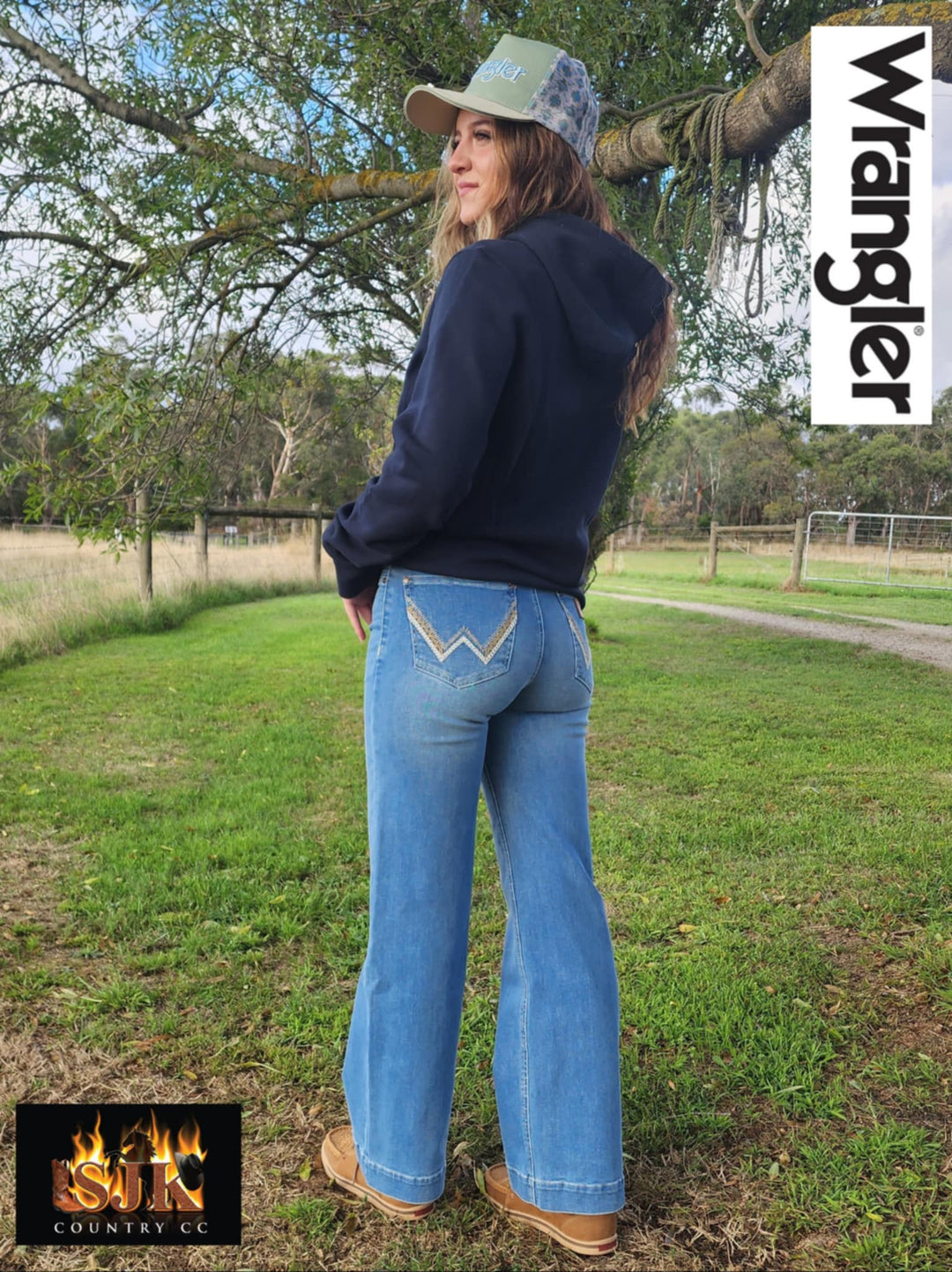 Wrangler High Rise Chloe Wide leg Short 30"