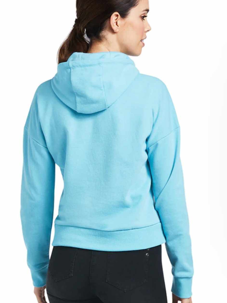 Ariat Crop Hoodie Blue Ladies S (10)