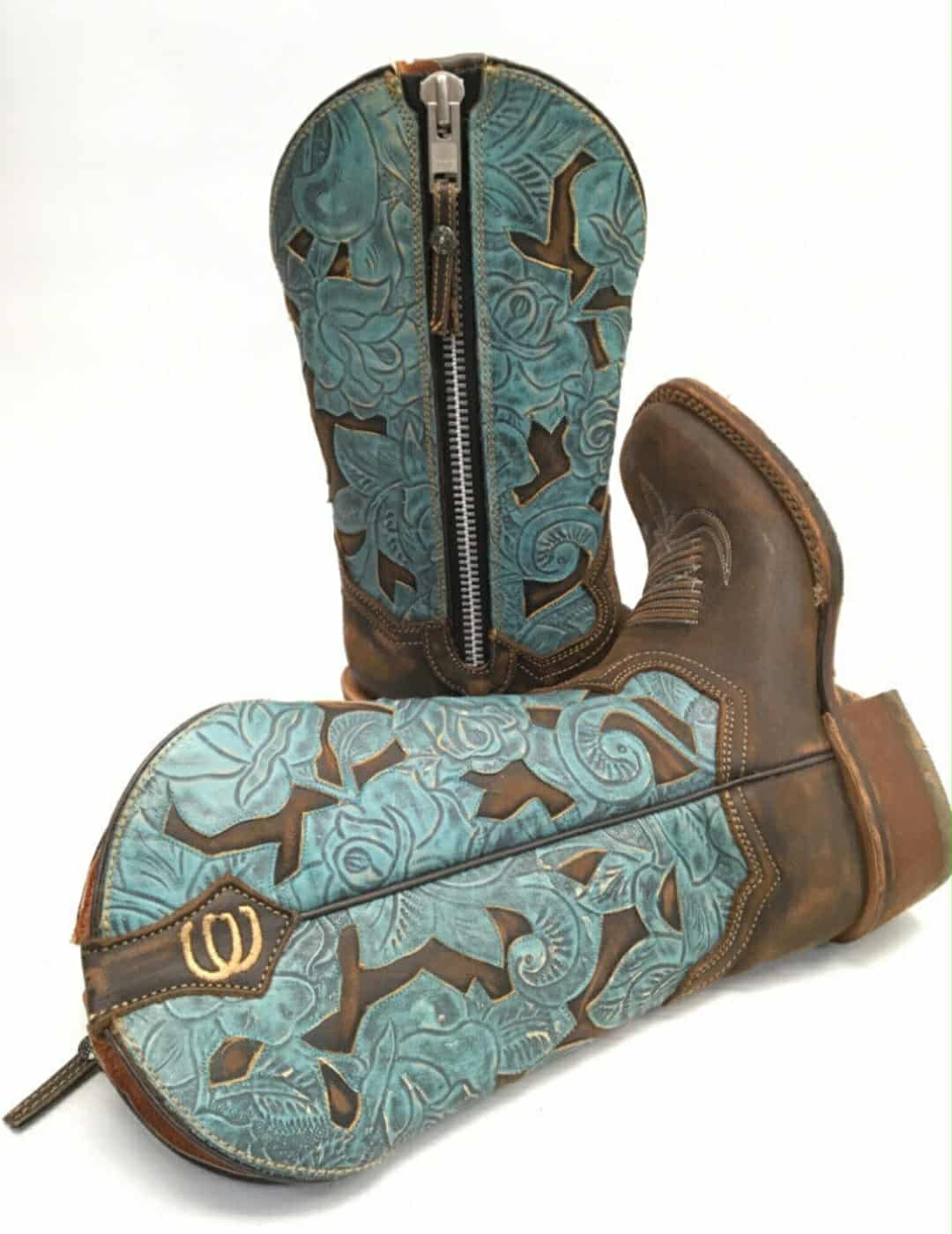 Pre Owned - Dan Post Certified Cowgirl Garden Pary Boots Size 7