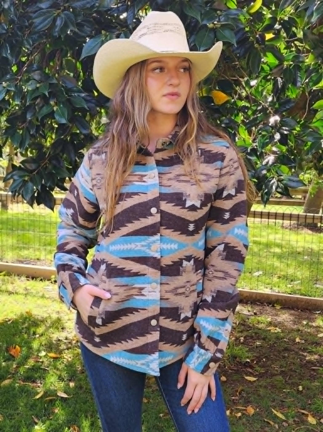 Outback Daphne Shirt Jacket Tan