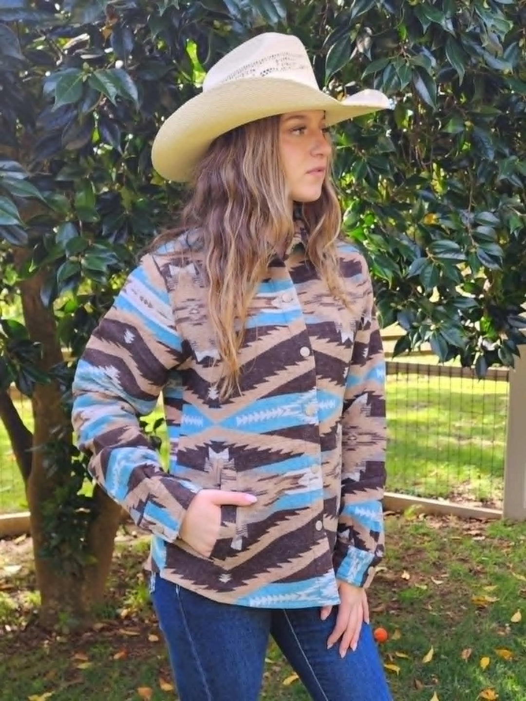 Outback Daphne Shirt Jacket Tan
