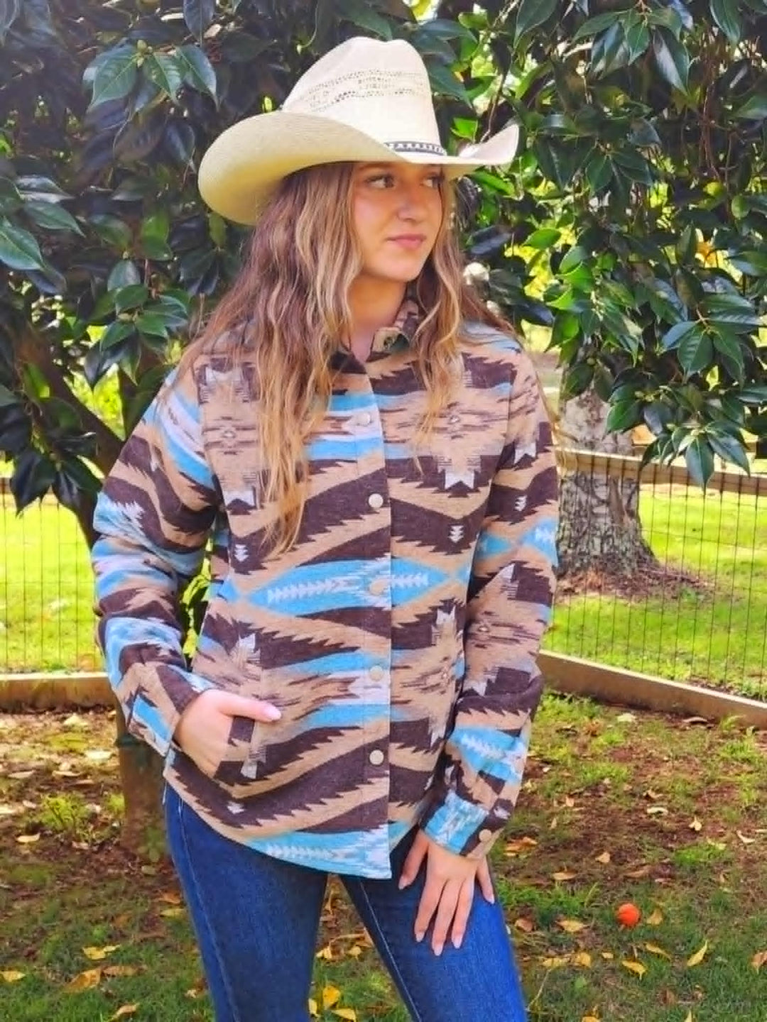 Outback Daphne Shirt Jacket Tan