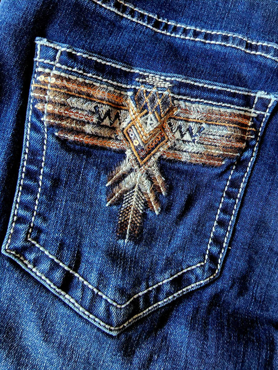 Outback Delta Mid Rise Stretchy Jeans Size 8