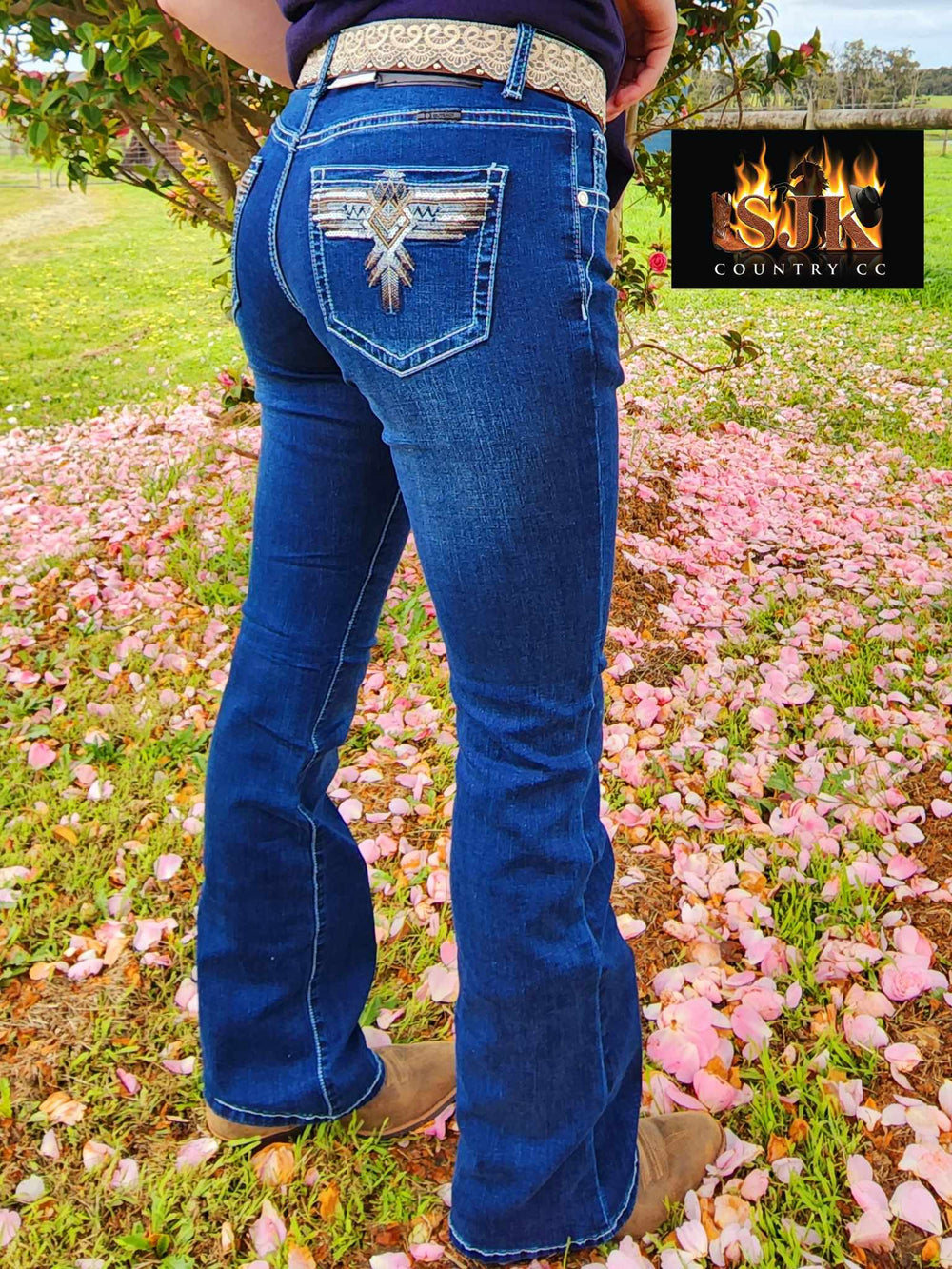 Outback Delta Mid Rise Stretchy Jeans Size 8