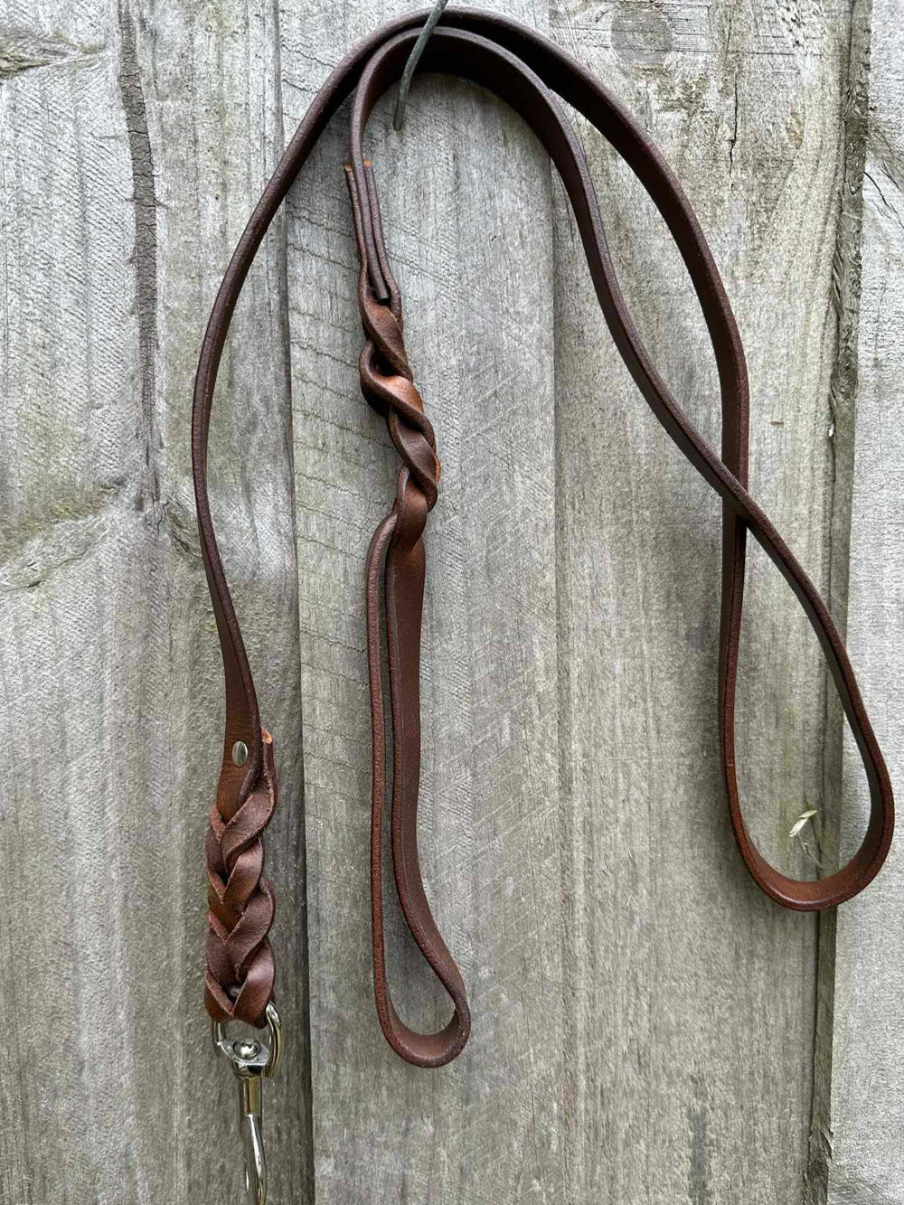 Lead - Leather Dog lead Plaited
