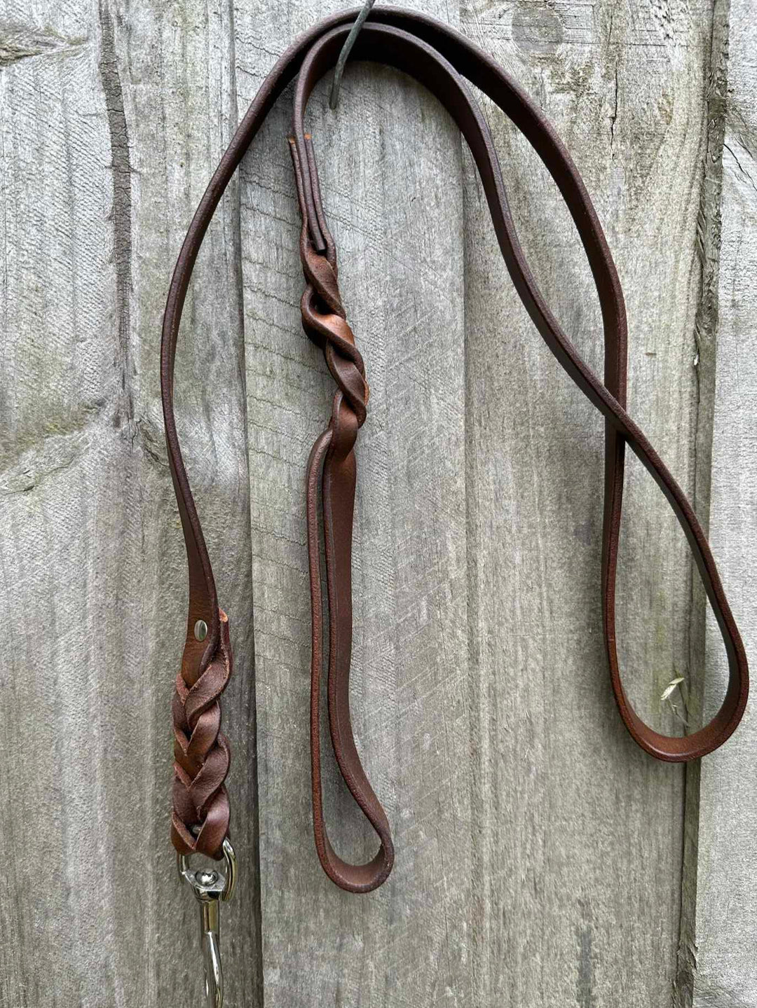 Lead - Leather Dog lead Plaited