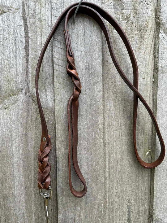 Lead - Leather Dog lead Plaited