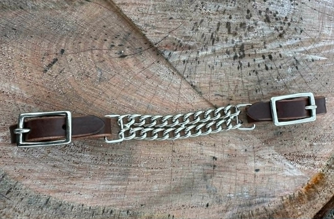 Curb Strap - Leather and Chain Style Curb Strap