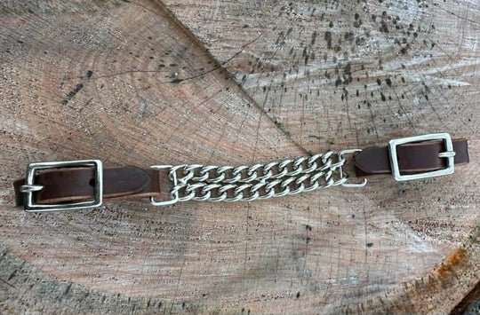Curb Strap - Leather and Chain Style Curb Strap