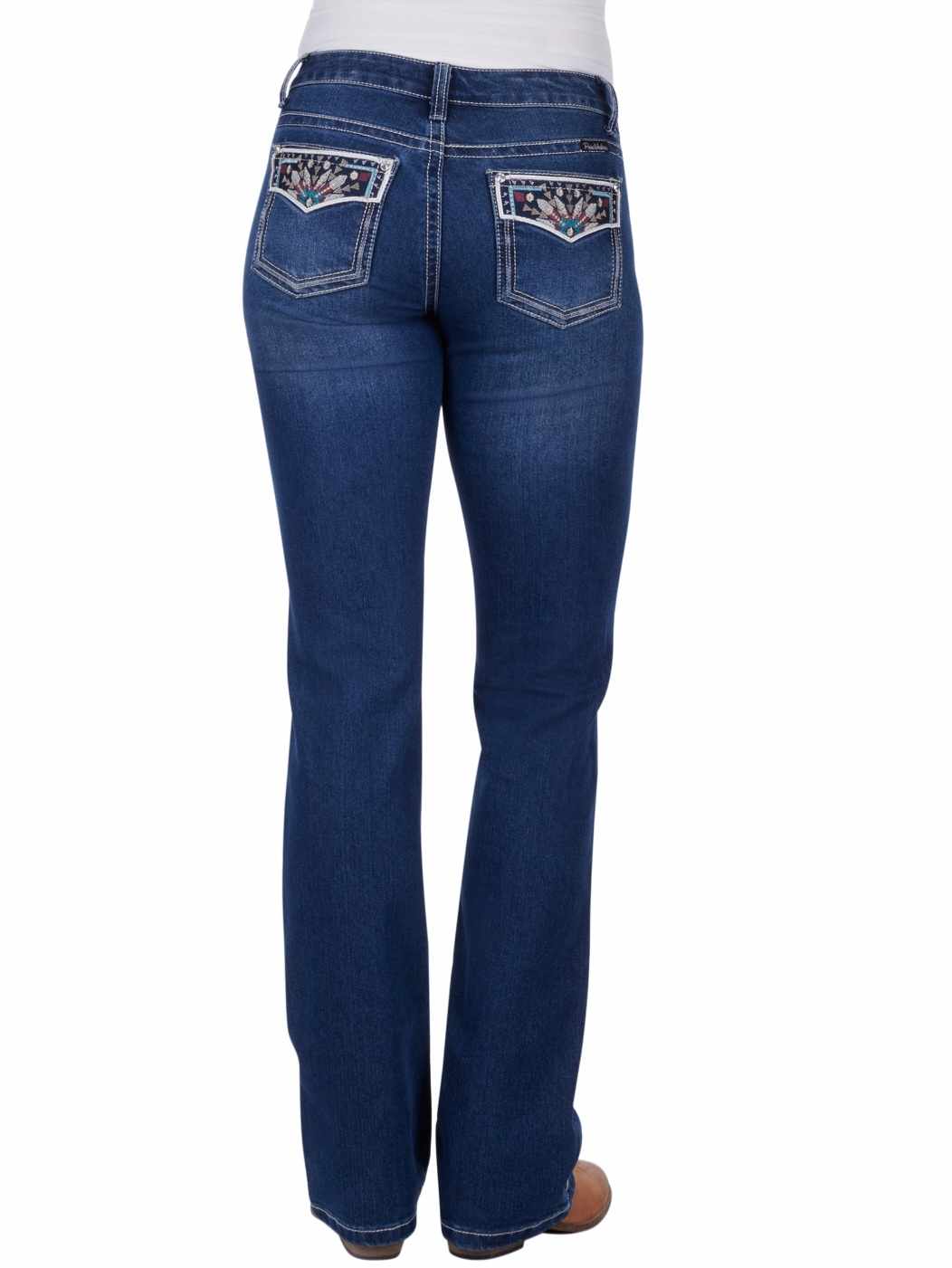 Pure Western Relaxed Rider Emmaline Bootcut 36" Leg Jeans Size 8,  18