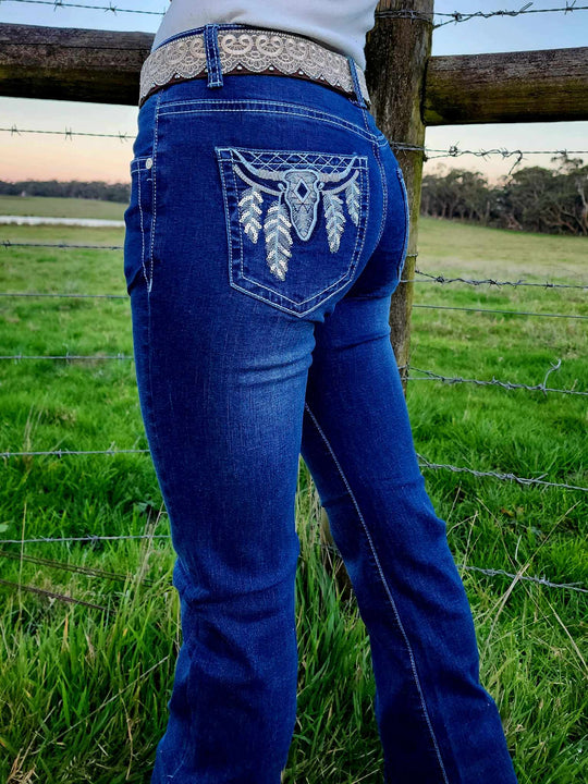 Outback Faye Mid Rise Stretchy Jeans Size  18
