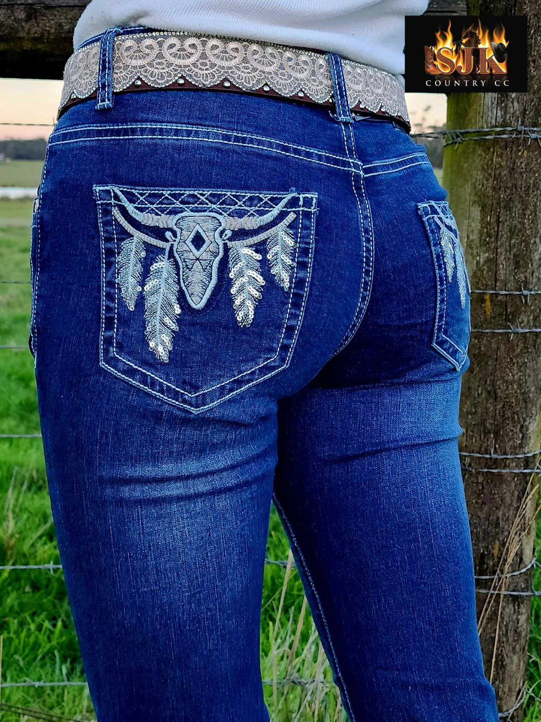Outback Faye Mid Rise Stretchy Jeans Size  18