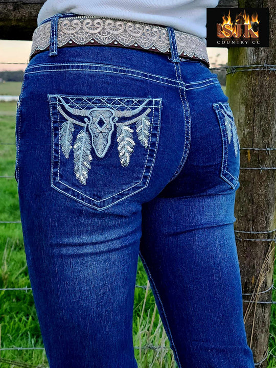 Outback Faye Mid Rise Stretchy Jeans Size  18