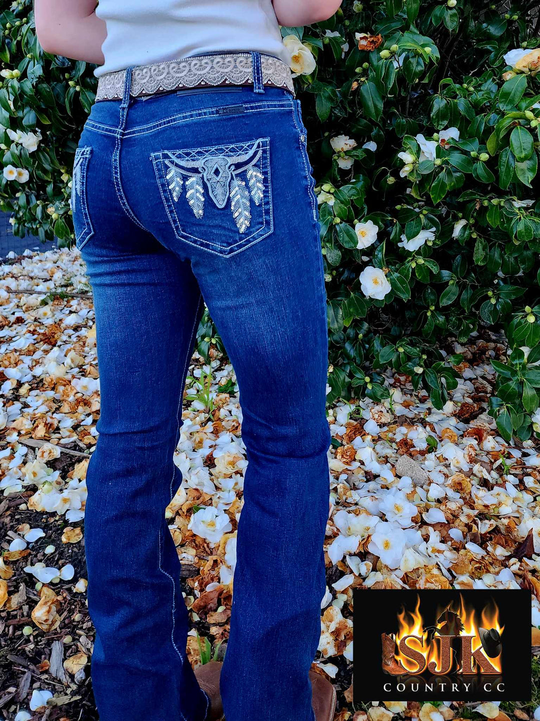 Outback Faye Mid Rise Stretchy Jeans Size  18