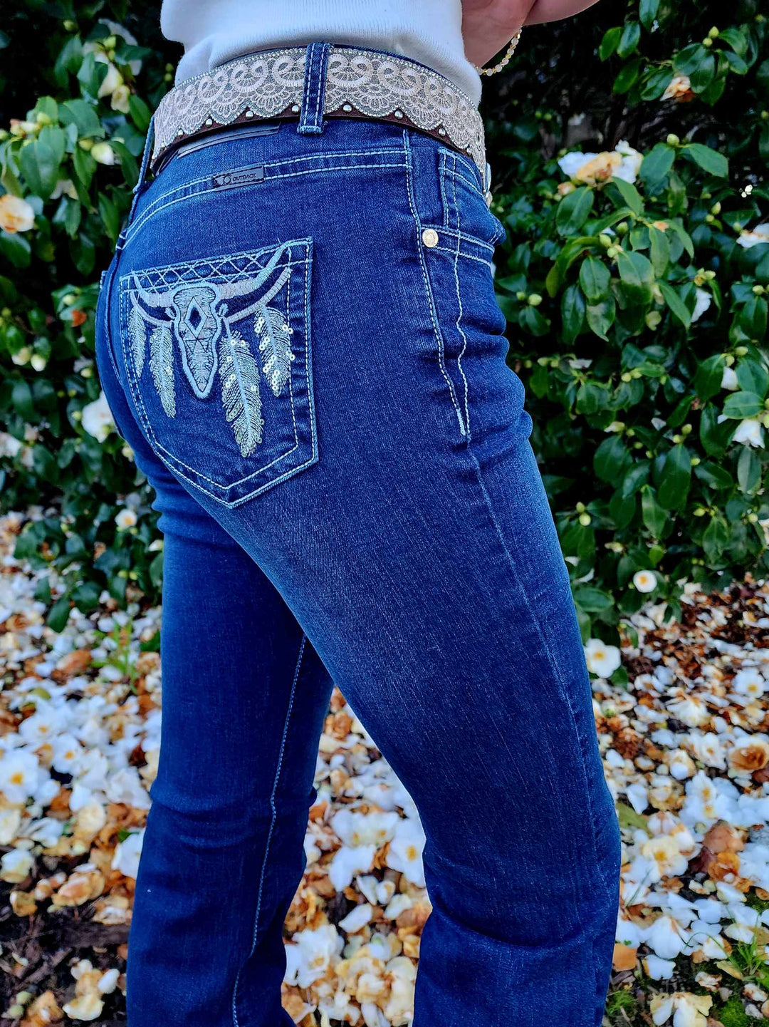 Outback Faye Mid Rise Stretchy Jeans Size  18