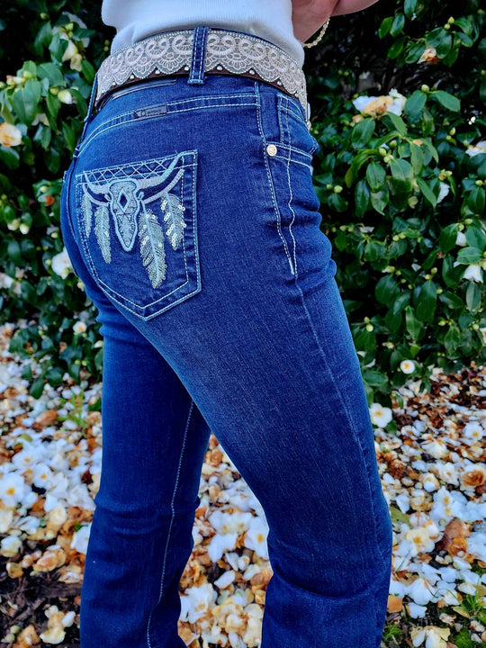 Outback Faye Mid Rise Stretchy Jeans Size  18