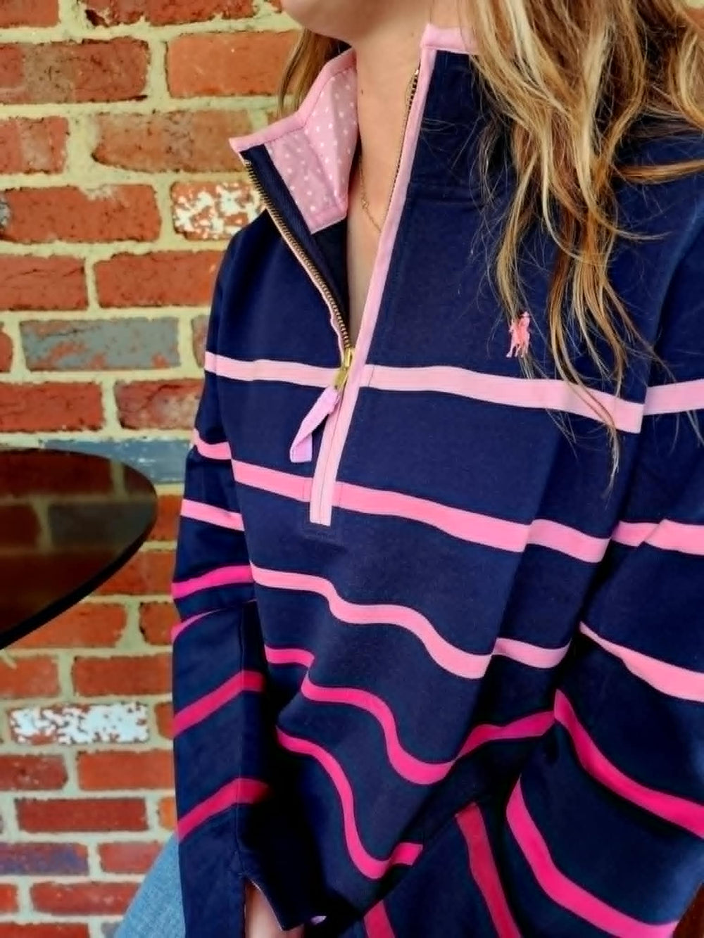 Thomas Cook Gemma Quarter Zip Rugby Jumper