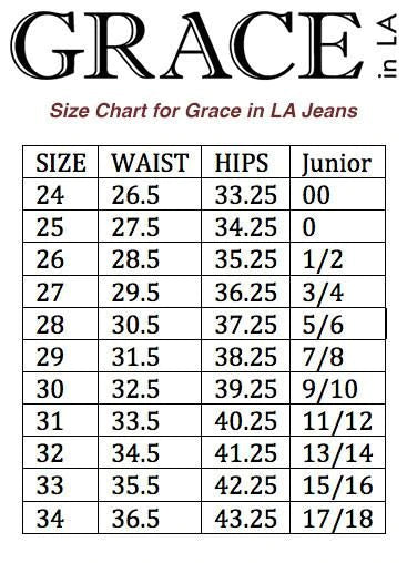 Grace In LA Easy Fit COMFY  Mid Rise Western Steer Pocket 34 x 32" Leg Jeans
