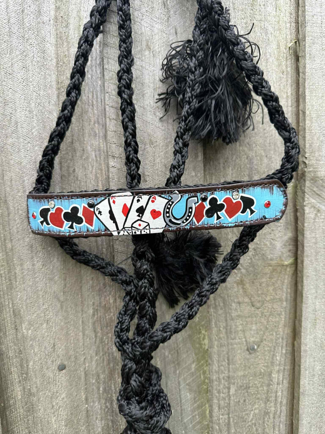 Halter - Mule Tape Cowgirl Halter Royal  Flush BLUE