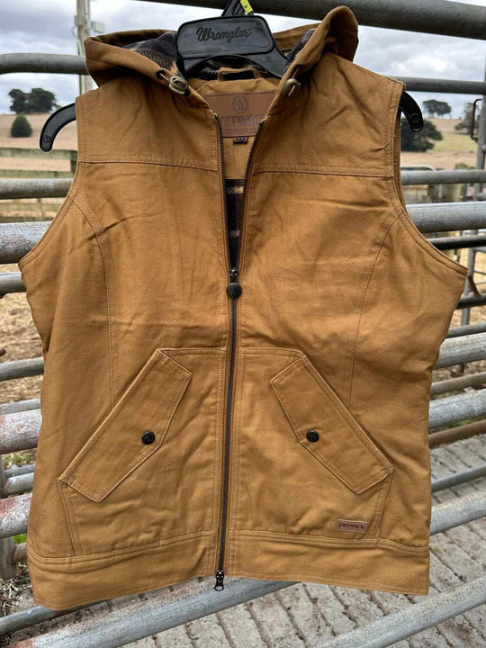 Outback Trading  Heidi Canvas Vest TAN