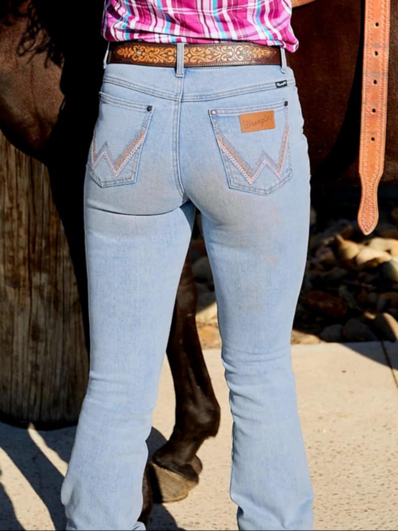 Wrangler High Rise Dillen Stretch Riding Jeans