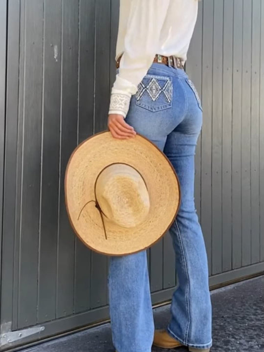 Pure Western Pam High Rise Bootcut 32" Leg Jeans