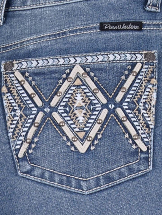 Pure Western Pam High Rise Bootcut 32" Leg Jeans