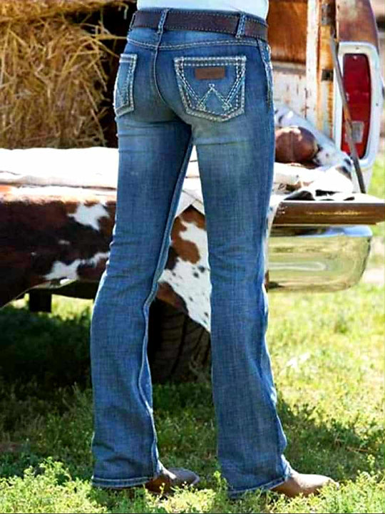 Wrangler Retro Sadie Low rise Riding Jeans 34" Leg