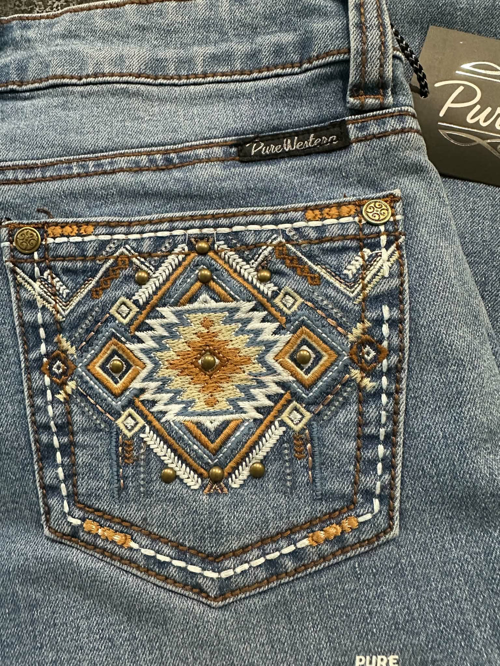 Pure Western Juniper Bootcut 32" Leg Jeans
