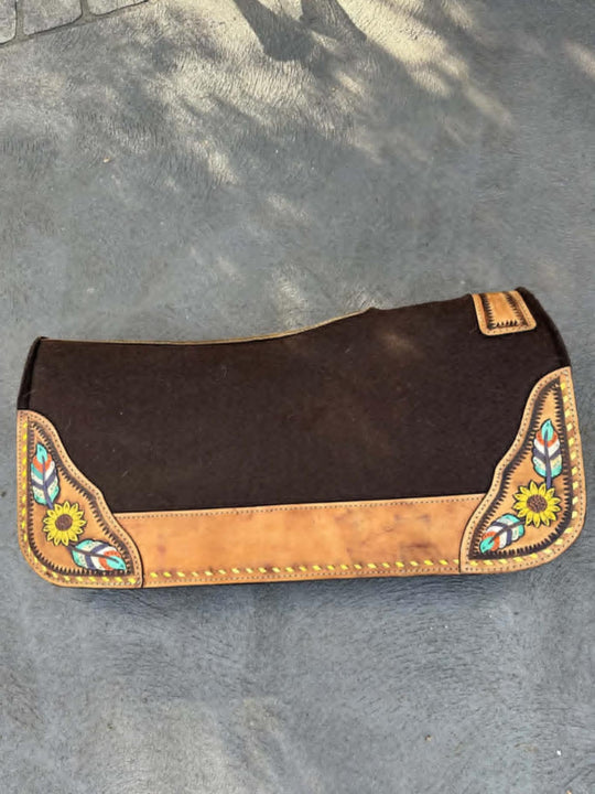 Western Klassy Cowgirl Western Saddle Pad   28x30  Barrel  Style 1” - DISPLAY