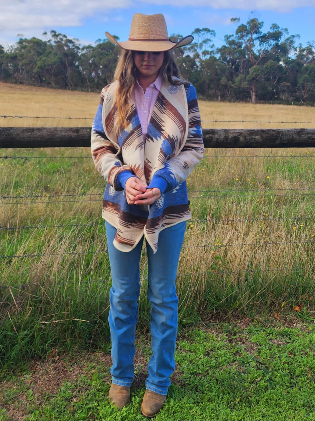 Pure Western Ladies Keegan Aztec print Jacket