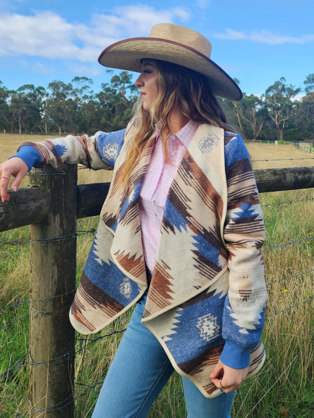 Pure Western Ladies Keegan Aztec print Jacket