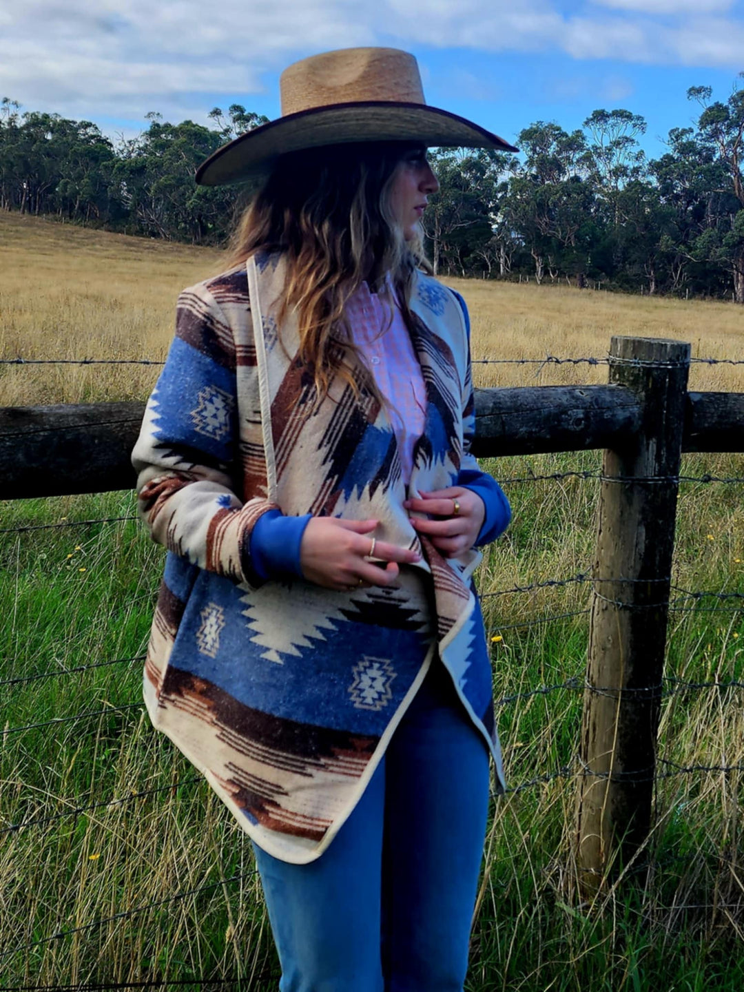 Pure Western Ladies Keegan Aztec print Jacket