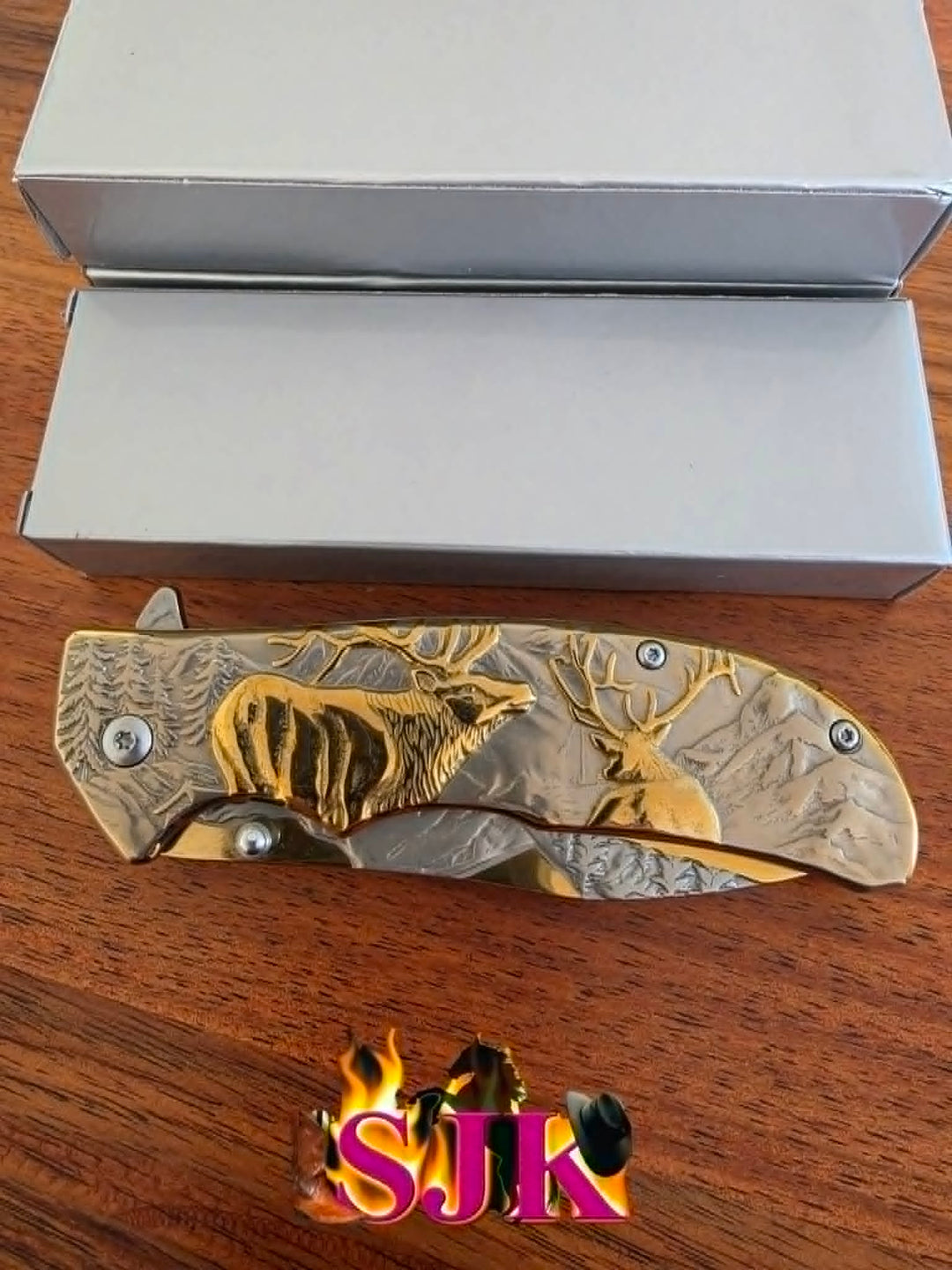 Knive -  Elk Buck 3D Pocket Knife