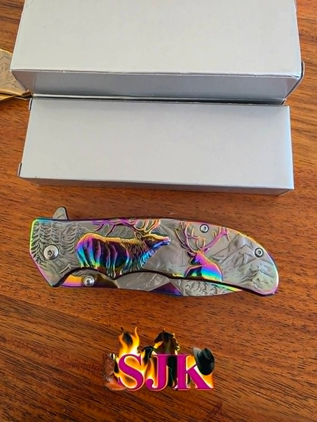 Knive -  Elk Buck 3D Pocket Knife