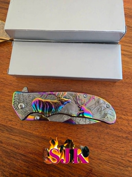 Knive -  Elk Buck 3D Pocket Knife